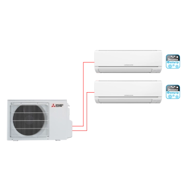 Мульти сплит-система MSZ-HJ25VA ER1+MSZ-HJ35VA ER1+MXZ-3HJ50VA ER1
