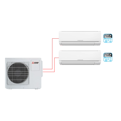 Мульти сплит-система MSZ-HJ35VA ER1+MSZ-HJ50VA ER1+MXZ-3HJ50VA ER1
